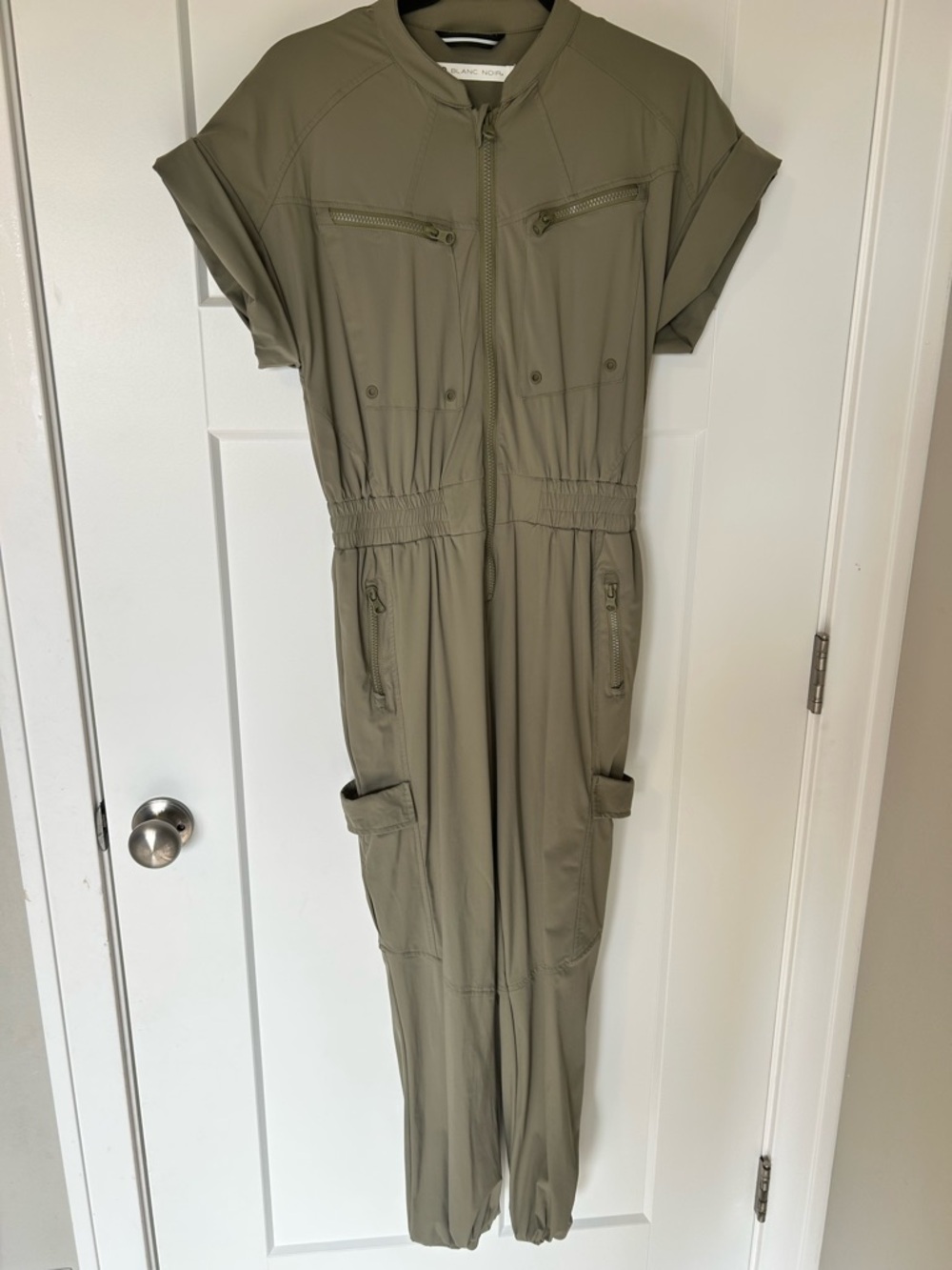 Blanc Noir Sage Green Mastermind Utility Jumpsuit - Size XS - Picture 3 of 12